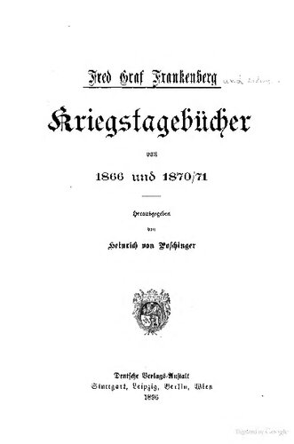 ﻿خاطرات جنگ از 1866 و 1870/71