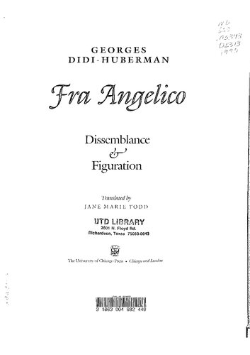 ﻿Fra Angelico: Disemblance & Figuration