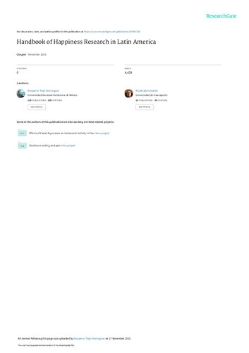 ﻿کتاب راهنمای تحقیقات شادی در آمریکای لاتین