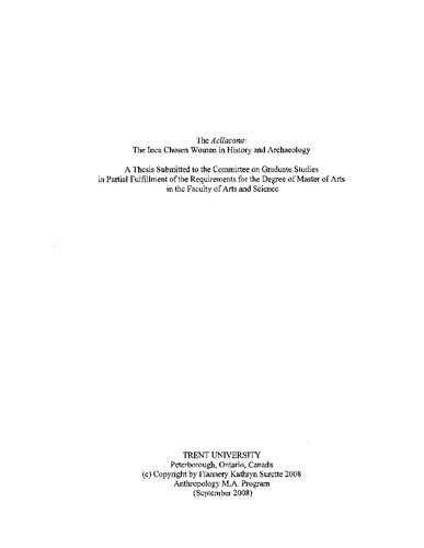 ﻿آکلاکونا: زنان برگزیده اینکا در تاریخ و باستان شناسی.