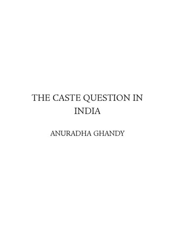 ﻿پرسش کاست در هند