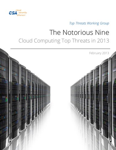 ﻿The Notorious Nine Cloud Computing Top Threats در سال 2013