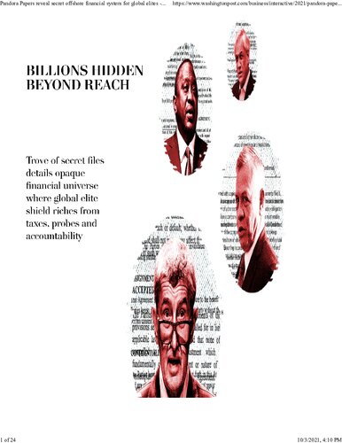 ﻿مقاله های پاندورا | تحقیقات جهانی میلیاردها پنهان دور از دسترس