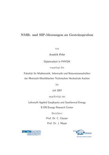 ﻿اندازه گیری NMR و SIP بر روی نمونه های سنگ