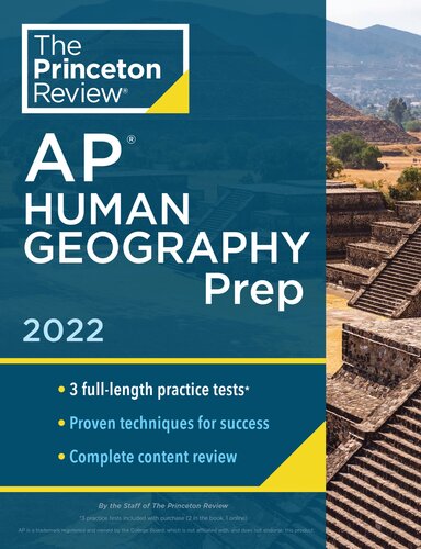 ﻿پرینستون بررسی AP Human Geography Prep، 2022: تست های تمرینی + بررسی کامل محتوا + استراتژی ها و تکنیک ها (2022)