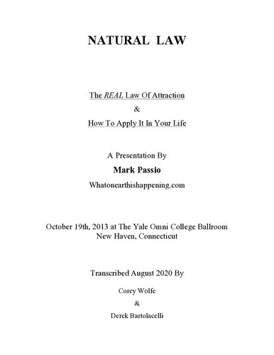 ﻿قانون طبیعی: قانون واقعی جذب و نحوه اعمال آن در زندگی