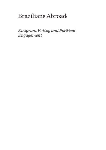 ﻿برزیلی های خارج از کشور: رای دادن مهاجران و مشارکت سیاسی