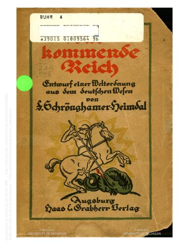 ﻿رایش آینده: پیش نویس نظم نوین جهانی از ذات آلمانی