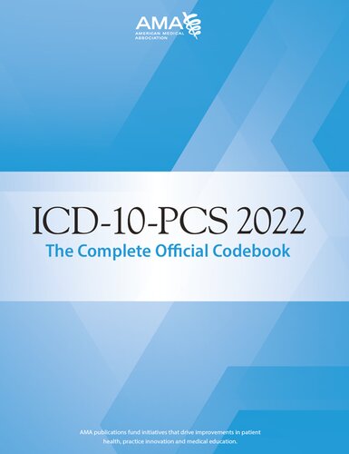 ﻿ICD-10-PCs 2022 کتاب کد رسمی کامل