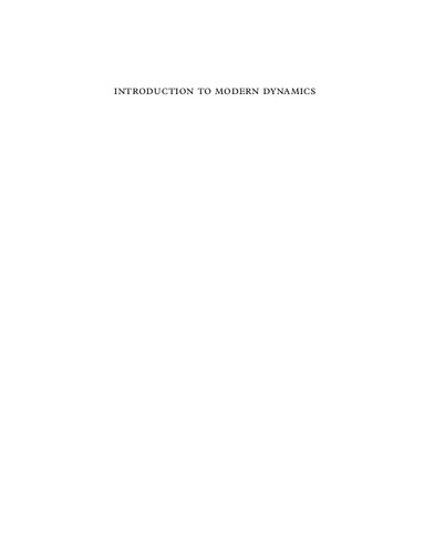 ﻿مقدمه ای بر دینامیک مدرن: آشوب، شبکه ها، فضا و زمان