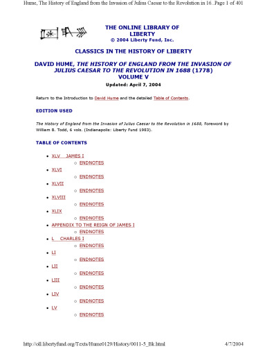 تاریخچه انگلستان [مجموعه 6 جلدی]