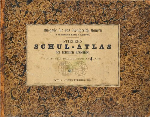 ﻿اطلس مدرسه استیلر جدیدترین جغرافیا. نسخه برای پادشاهی باواریا