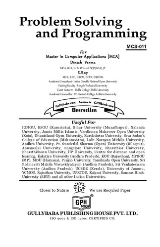 ﻿MCS-011 حل مسئله و برنامه نویسی