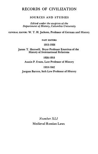 ﻿قوانین روسیه قرون وسطی