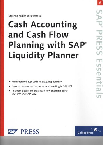 ﻿حسابداری نقدی و برنامه ریزی جریان نقدی با SAP Liquidity Planner: SAP PRESS Essentials 9