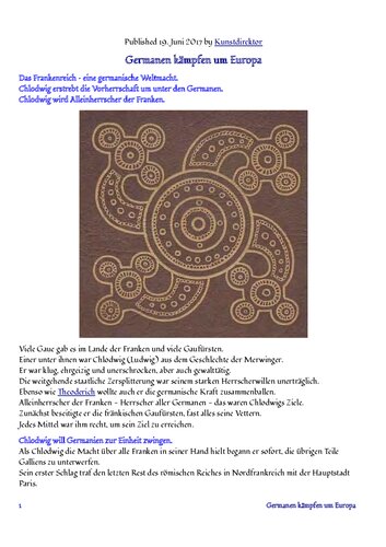 ﻿قبایل آلمانی برای اروپا می جنگند