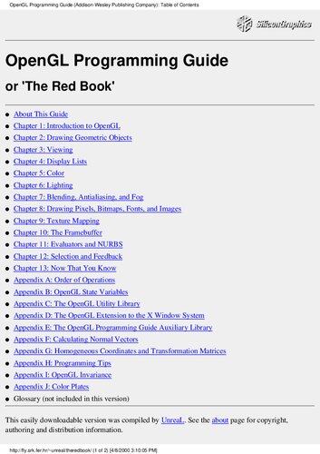 ﻿راهنمای برنامه نویسی OpenGL: راهنمای رسمی برای یادگیری OpenGL، نسخه 1