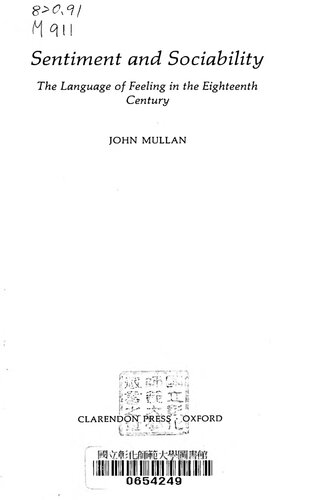 ﻿احساسات و معاشرت: زبان احساس در قرن هجدهم (کلارندون کاغذی)