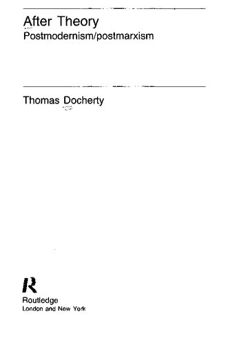 ﻿پس از نظریه: پست مدرنیسم/پستمارکسیسم