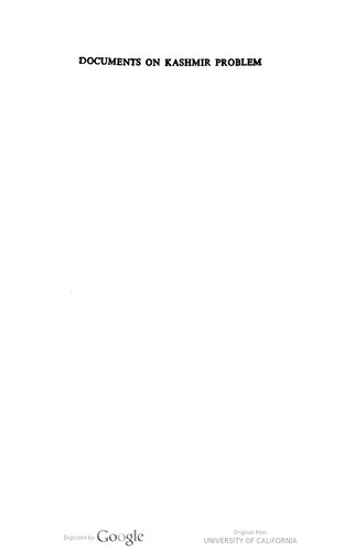 ﻿اسنادی در مورد مشکل کشمیر: نظر جهانی