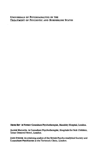 ﻿کلیات روانکاوی در درمان حالات روان پریشی و مرزی: عوامل فضا-زمان و زبان