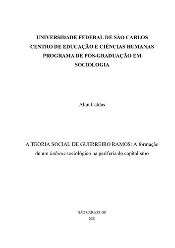 ﻿نظریه اجتماعی گوریرو راموس: شکل گیری یک عادت جامعه شناختی در حاشیه سرمایه داری