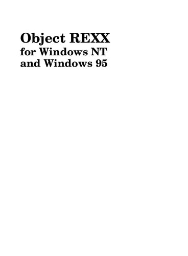 ﻿Object REXX برای ویندوز NT و ویندوز 95