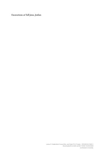 ﻿حفاری در تال جاوا، اردن: جلد 5: بررسی، جانور باستان شناسی و قوم باستان شناسی