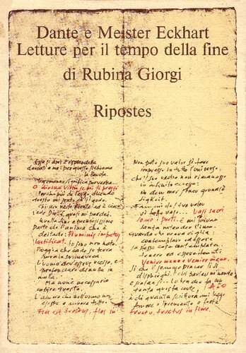 ﻿دانته و مایستر اکهارت خواندن های آخر زمان