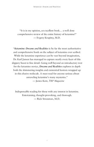 ﻿کتامین: رویاها و واقعیت ها