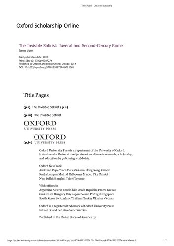 ﻿طنزنویس نامرئی: روم جوانی و قرن دوم