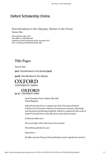 ﻿پاراروایت‌ها در ادیسه: داستان‌هایی در قاب