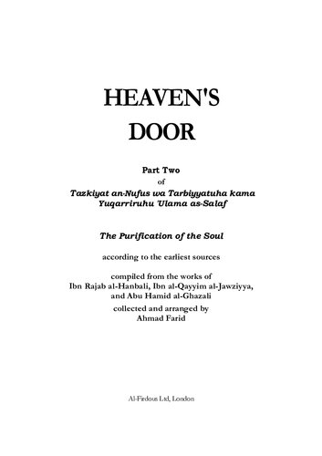 ﻿Heaven’s Door - قسمت دوم تطهیر روح