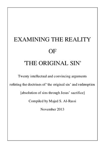 ﻿بررسی حقیقت گناه اصلی