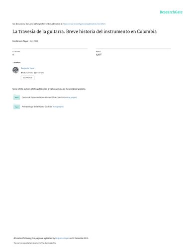 ﻿تاریخچه گیتار در کلمبیا