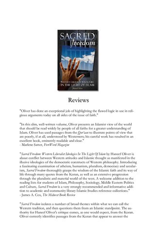 ﻿آزادی مقدس، ایدئولوژی های لیبرالیستی غربی در پرتو اسلام