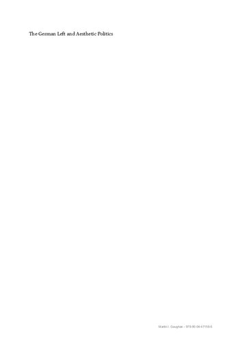 ﻿چپ آلمان و سیاست زیباشناختی: سیاست فرهنگی بین انترناسیونال دوم و سوم