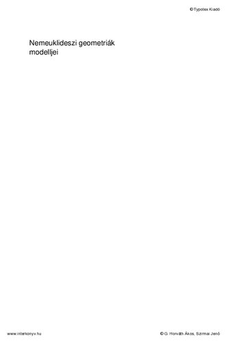 ﻿مدل های هندسه های غیر اقلیدسی
