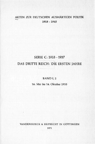 ﻿16 مه تا 14 اکتبر 1933