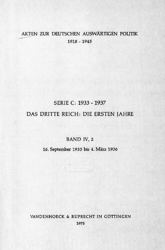 ﻿16 سپتامبر 1935 تا 4 مارس 1936