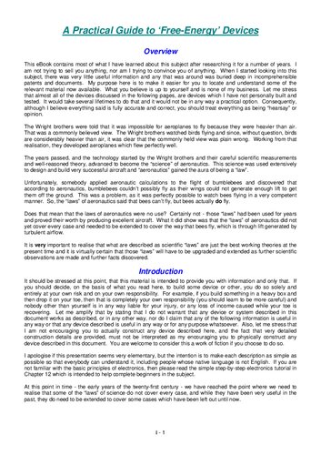 ﻿راهنمای عملی دستگاه‌های «انرژی رایگان».