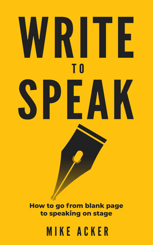﻿Write to Speak: چگونه از صفحه خالی به سخنرانی روی صحنه برویم