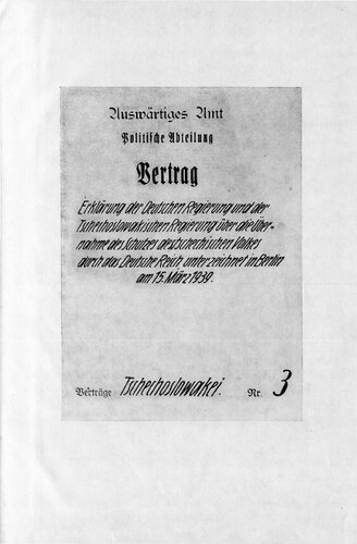 ﻿پس از مونیخ اکتبر 1938 - مارس 1939