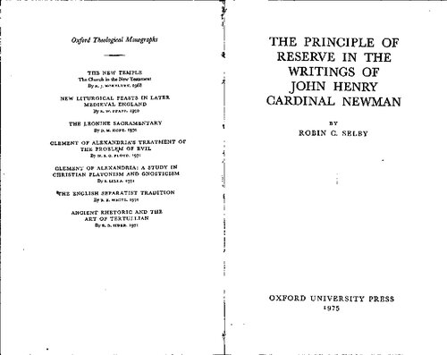 ﻿اصل ذخیره در نوشته های جان هنری نیومن