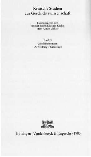 ﻿شکست سرکوب شده: تبلیغات سیاسی و مسئله گناه جنگ در جمهوری وایمار