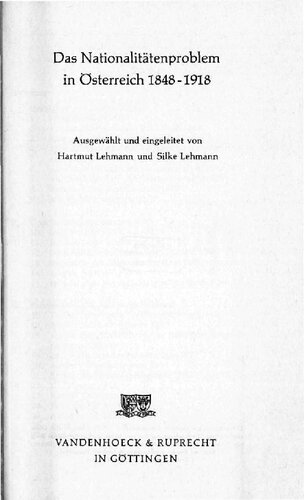 ﻿مشکل ملیت در اتریش 1848-1918