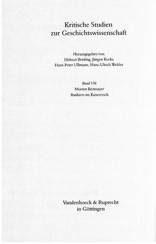 ﻿بانکداران در امپراتوری: نمایه اجتماعی و عادت مالی عالی آلمان