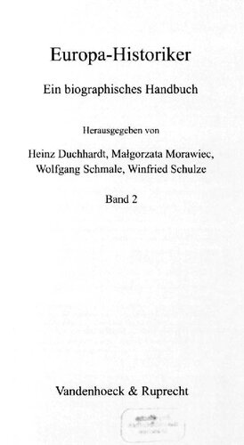 ﻿مورخ اروپایی: کتاب راهنمای زندگینامه