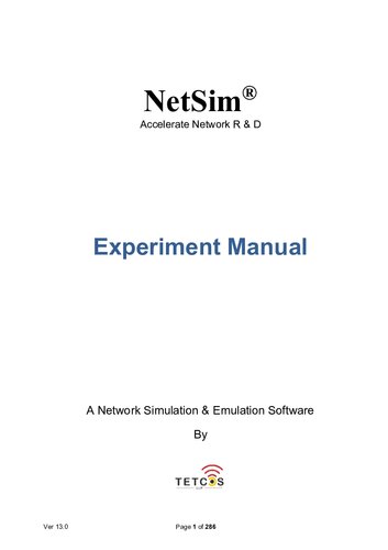 ﻿کتابچه راهنمای آزمایش Netsim
