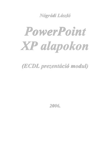 ﻿بر اساس پاورپوینت XP: ماژول ارائه ECDL